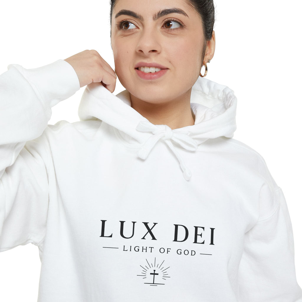 Lux Dei: Unisex Garment-Dyed Hoodie