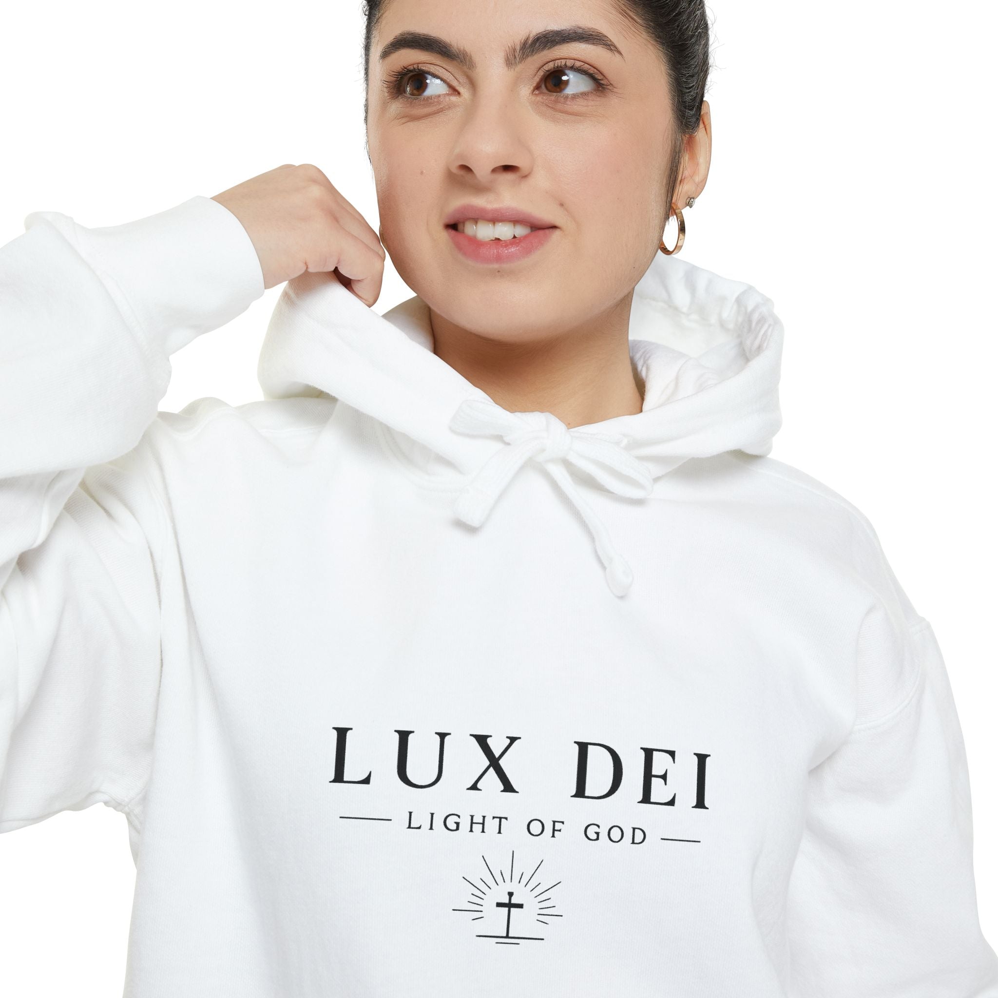 Lux Dei: Unisex Garment-Dyed Hoodie