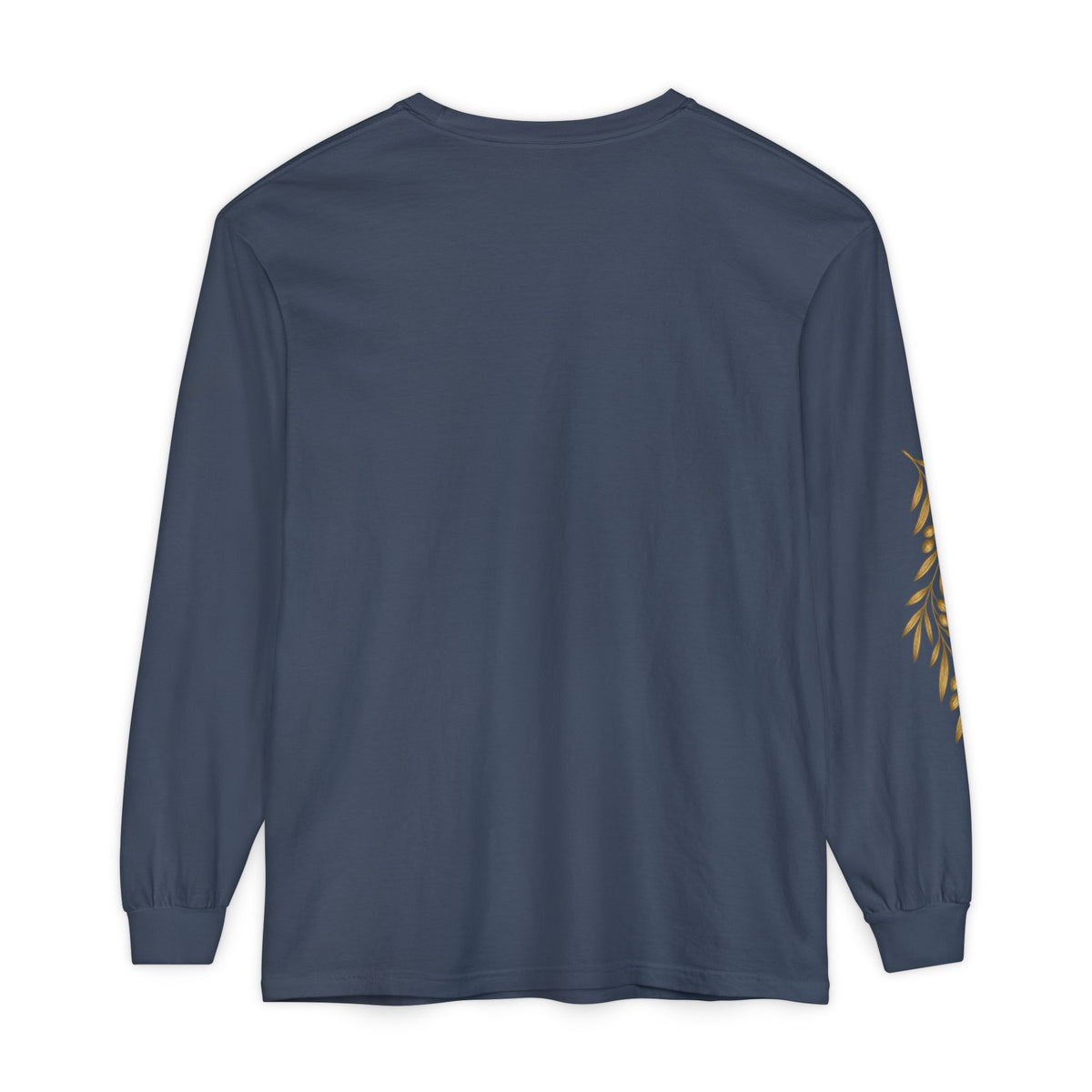 Lux Dei Gold Olive Branch Long Sleeve Tee