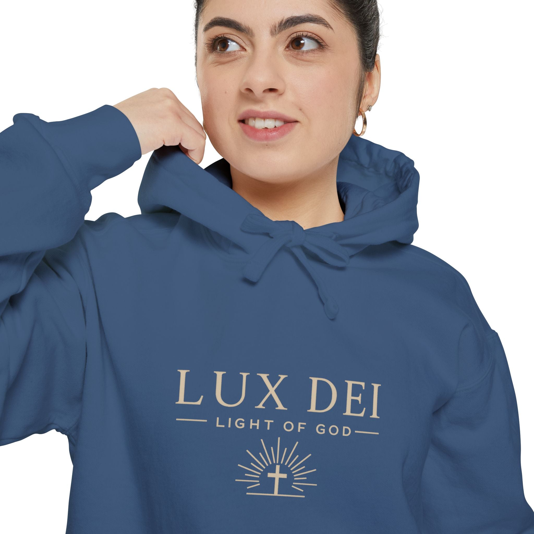 Lux Dei: Unisex Garment-Dyed Hoodie