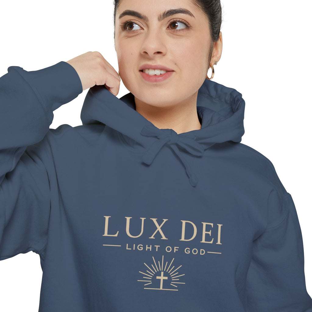 Lux Dei: Unisex Garment-Dyed Hoodie