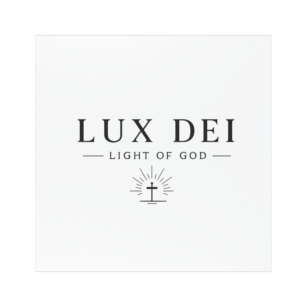 Car Magnet — Lux Dei “Light of God” Religious Cross Sticker for Vehicles