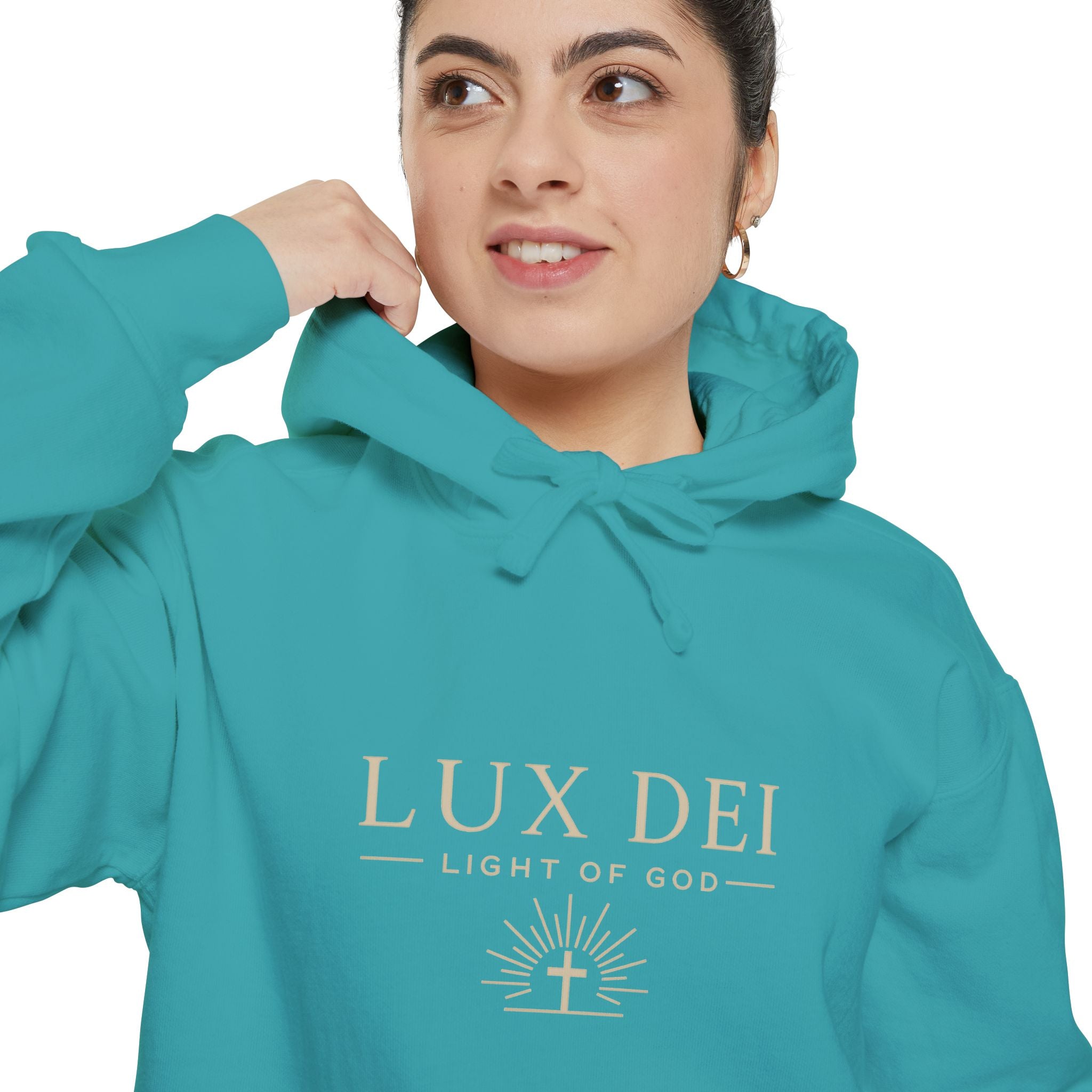 Lux Dei: Unisex Garment-Dyed Hoodie