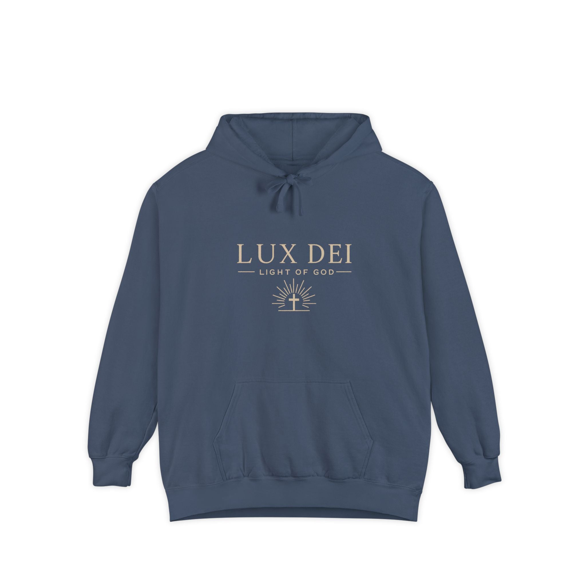 Lux Dei: Unisex Garment-Dyed Hoodie