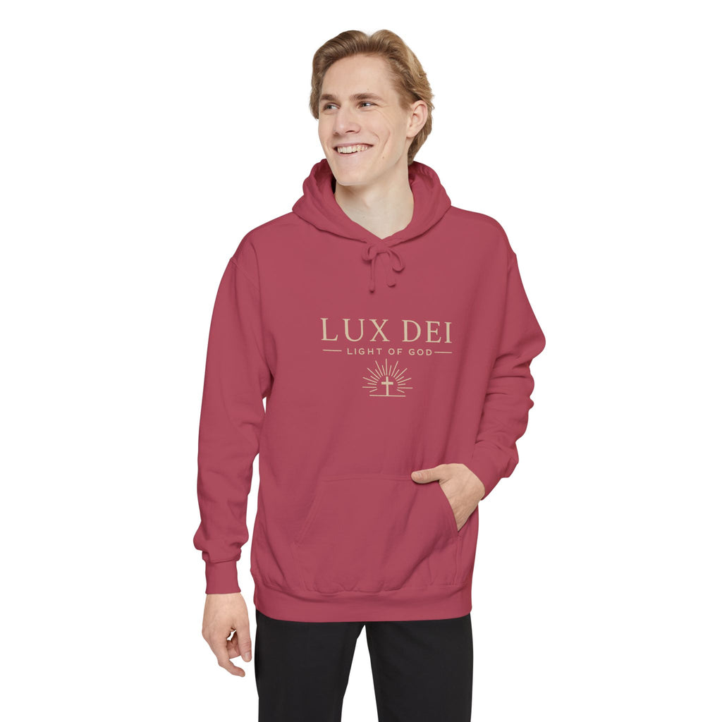 Lux Dei: Unisex Garment-Dyed Hoodie