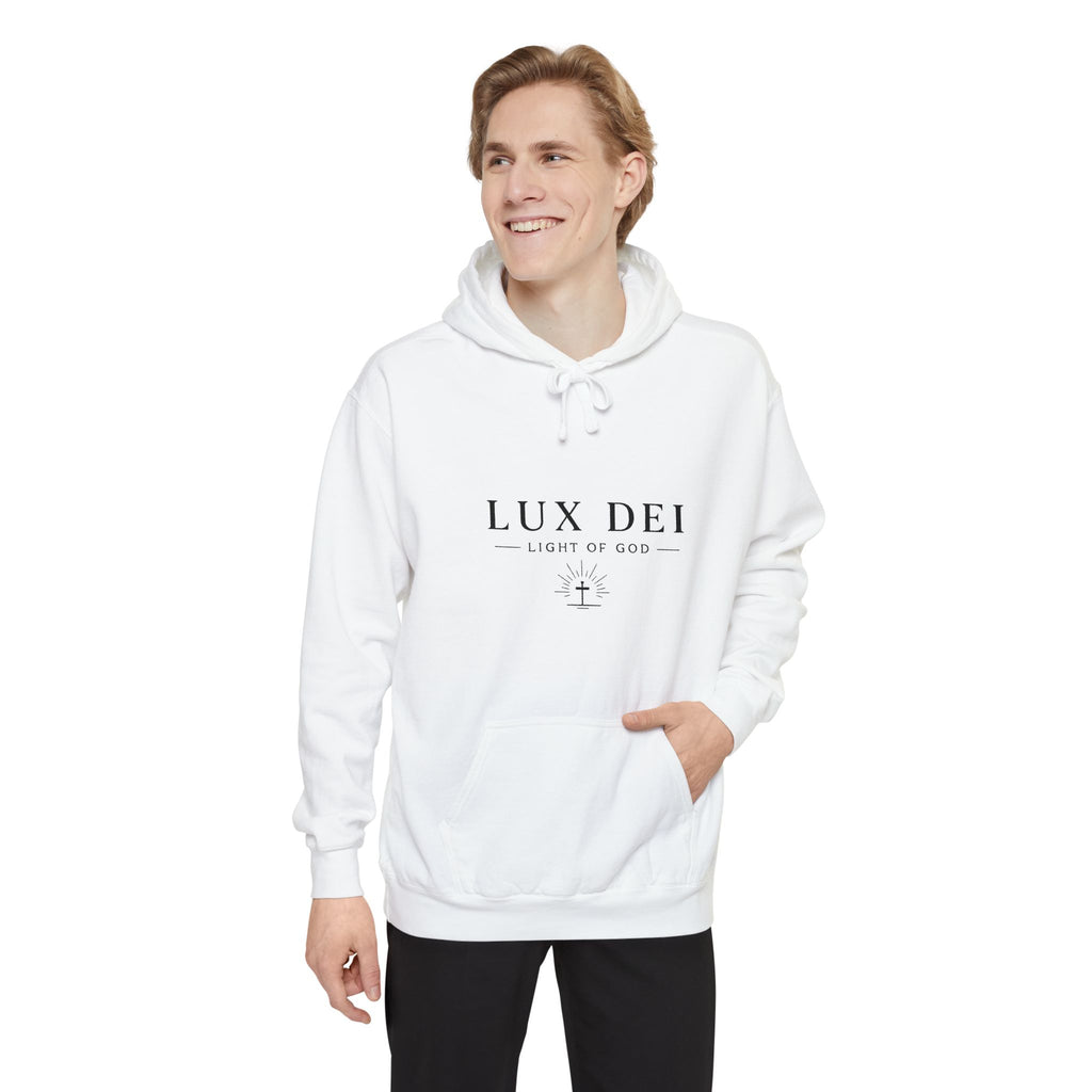 Lux Dei: Unisex Garment-Dyed Hoodie