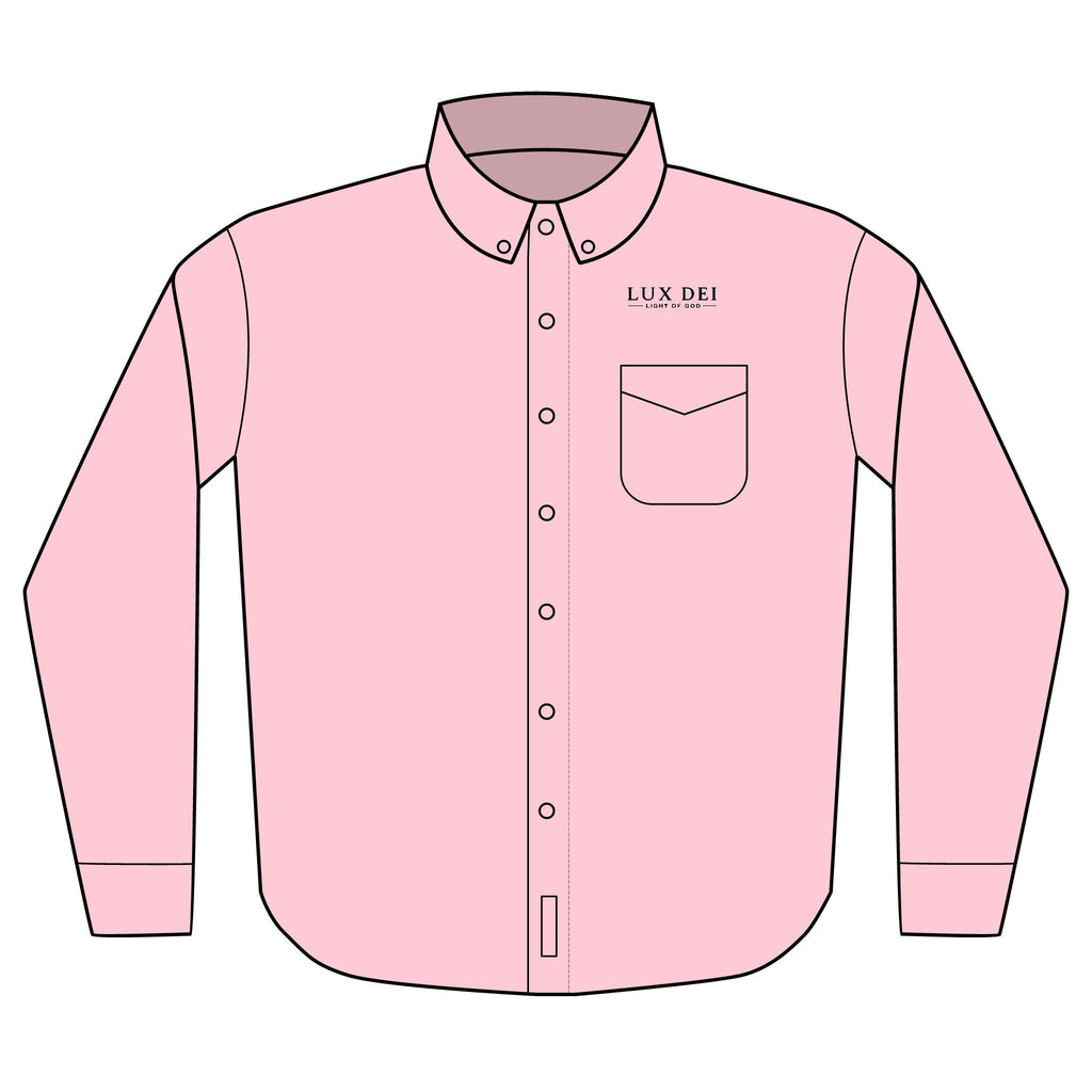 Lux Dei Port Authority Long-Sleeve Button-Up Shirt — "Light of God" Christian Men's Dress Shirt