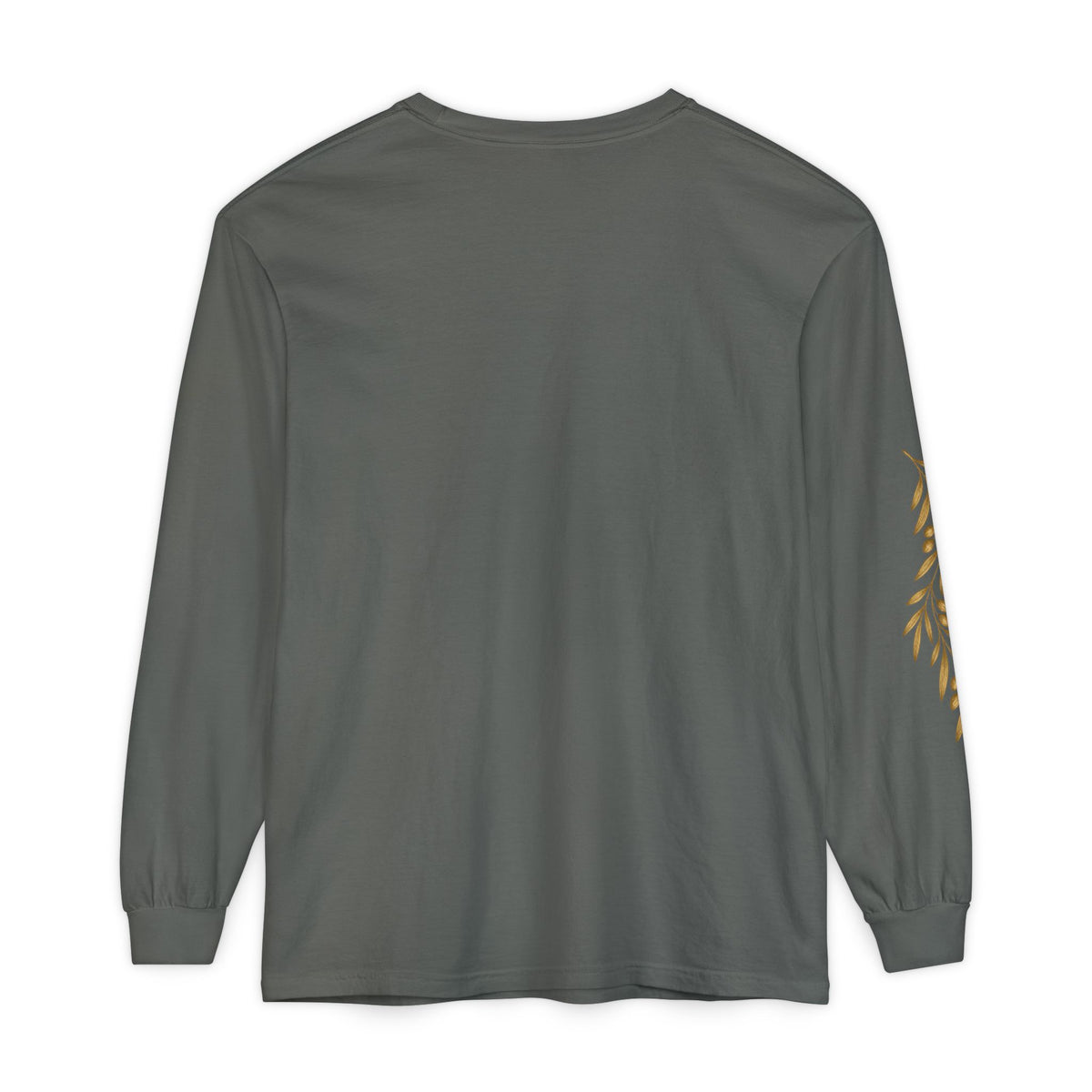 Lux Dei Gold Olive Branch Long Sleeve Tee