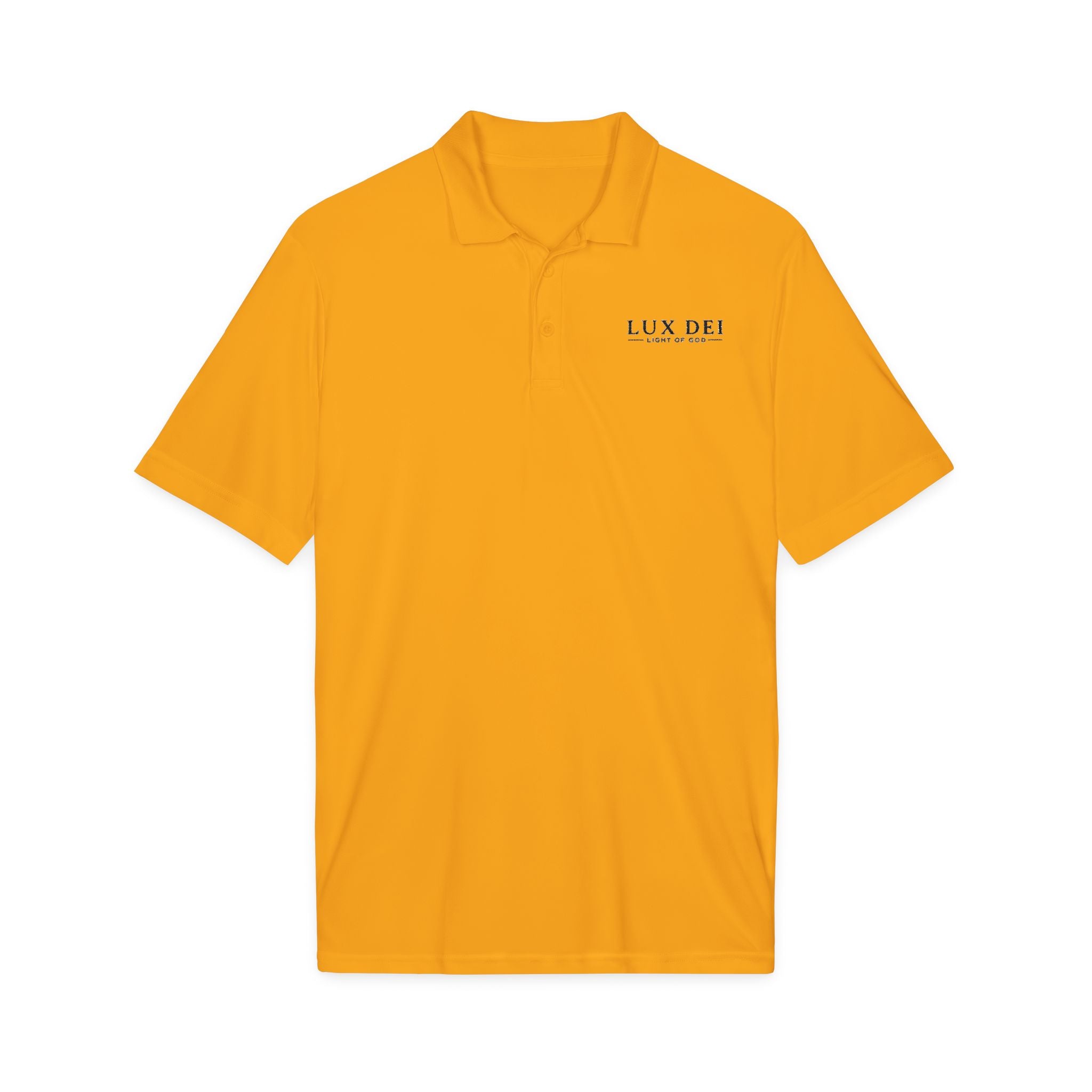 Lux Dei Embroidered Performance Polo | Christian Golf & Business Shirt | Light of God