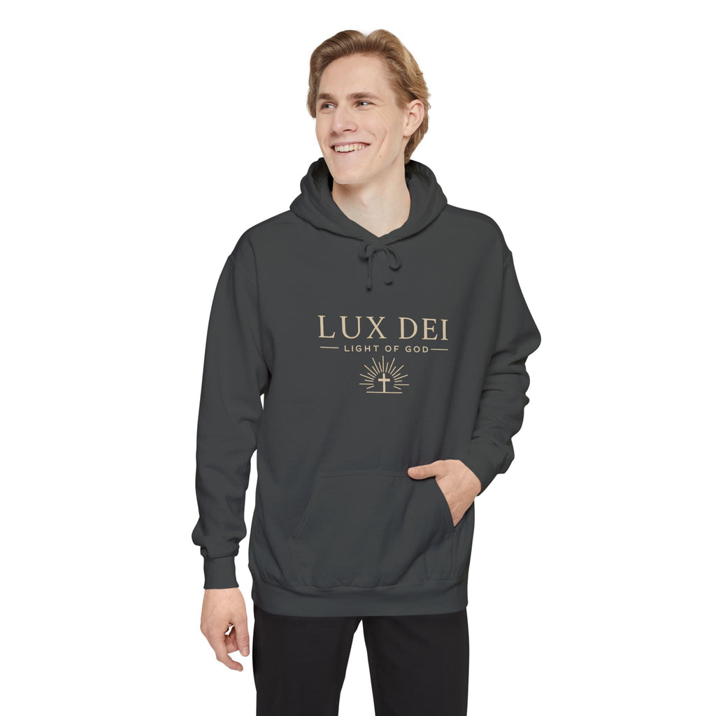 Lux Dei: Unisex Garment-Dyed Hoodie
