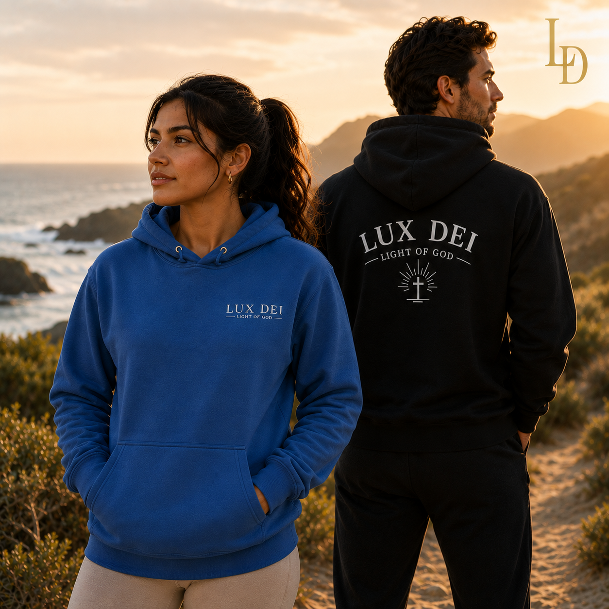 Lux Dei NuBlend® Hooded Sweatshirt — Christian Hoodie | Faith-Based Hooded Sweatshirt | Light of God