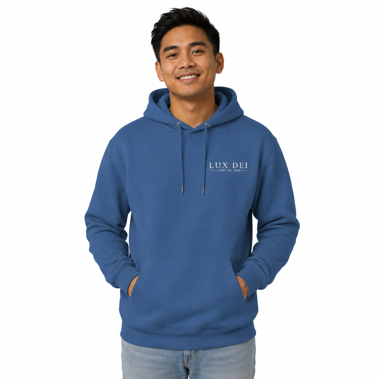 Lux Dei NuBlend® Hooded Sweatshirt — Christian Hoodie | Faith-Based Hooded Sweatshirt | Light of God
