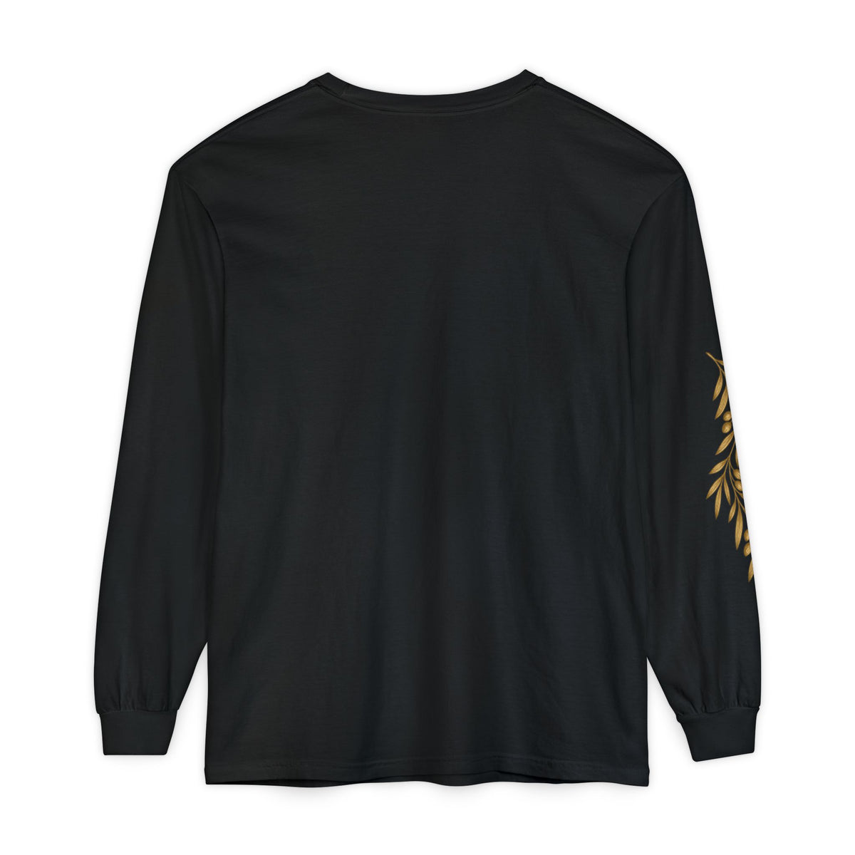 Lux Dei Gold Olive Branch Long Sleeve Tee