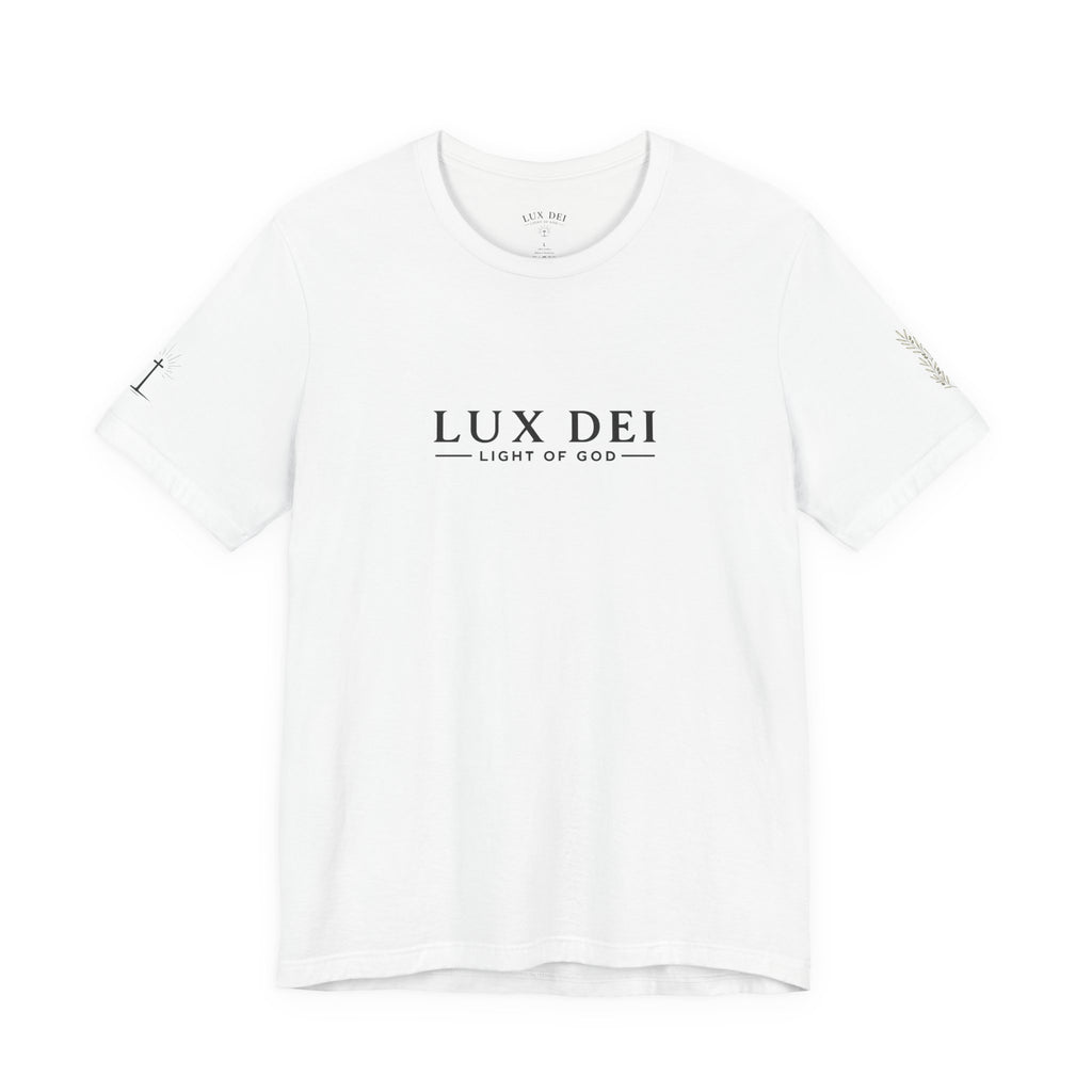 Lux Dei Premium T-Shirt — Christian T-Shirt | Faith-Based Graphic Tee | Light of God