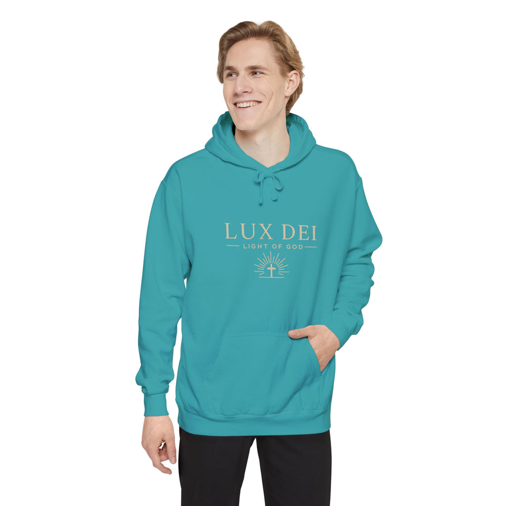 Lux Dei: Unisex Garment-Dyed Hoodie