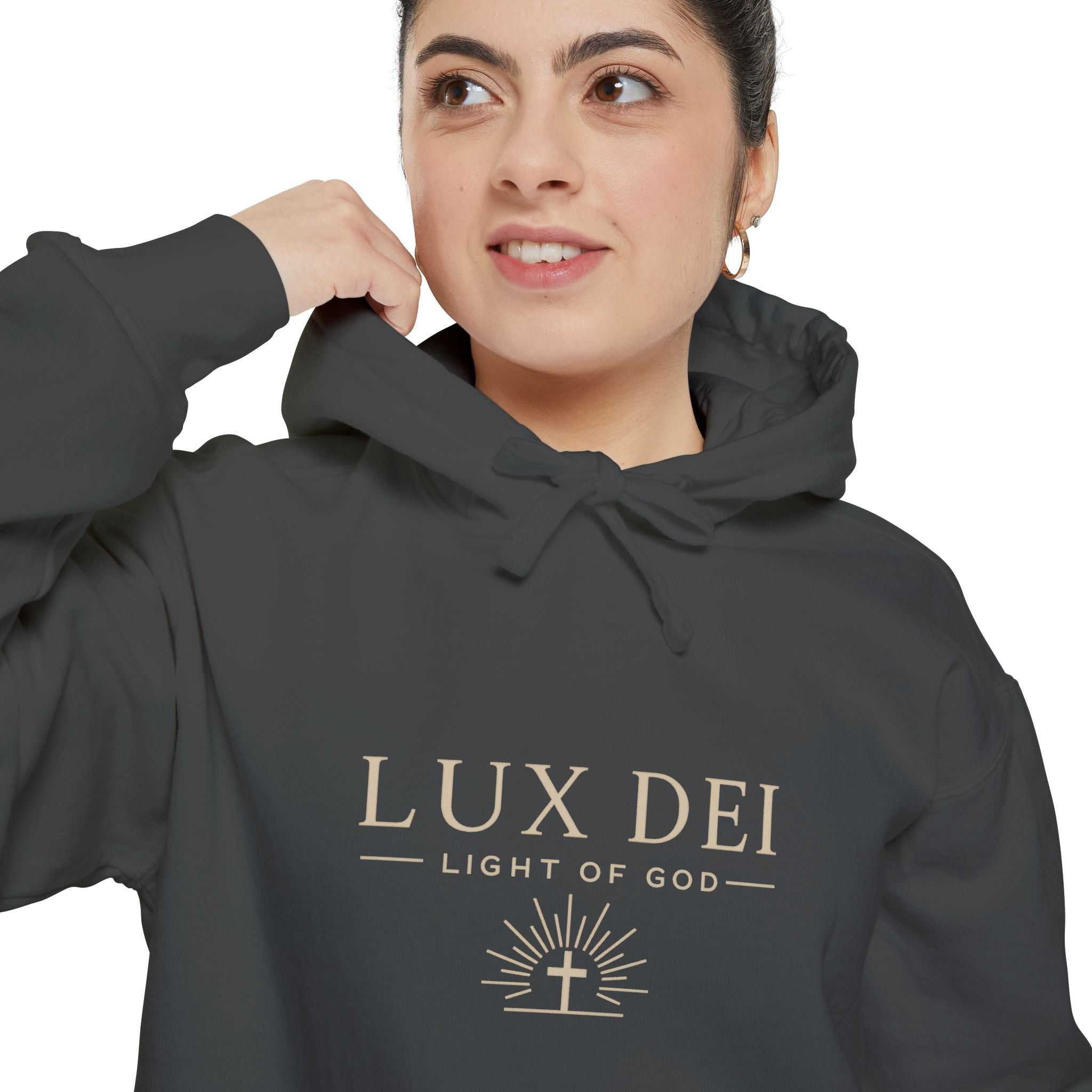 Lux Dei: Unisex Garment-Dyed Hoodie
