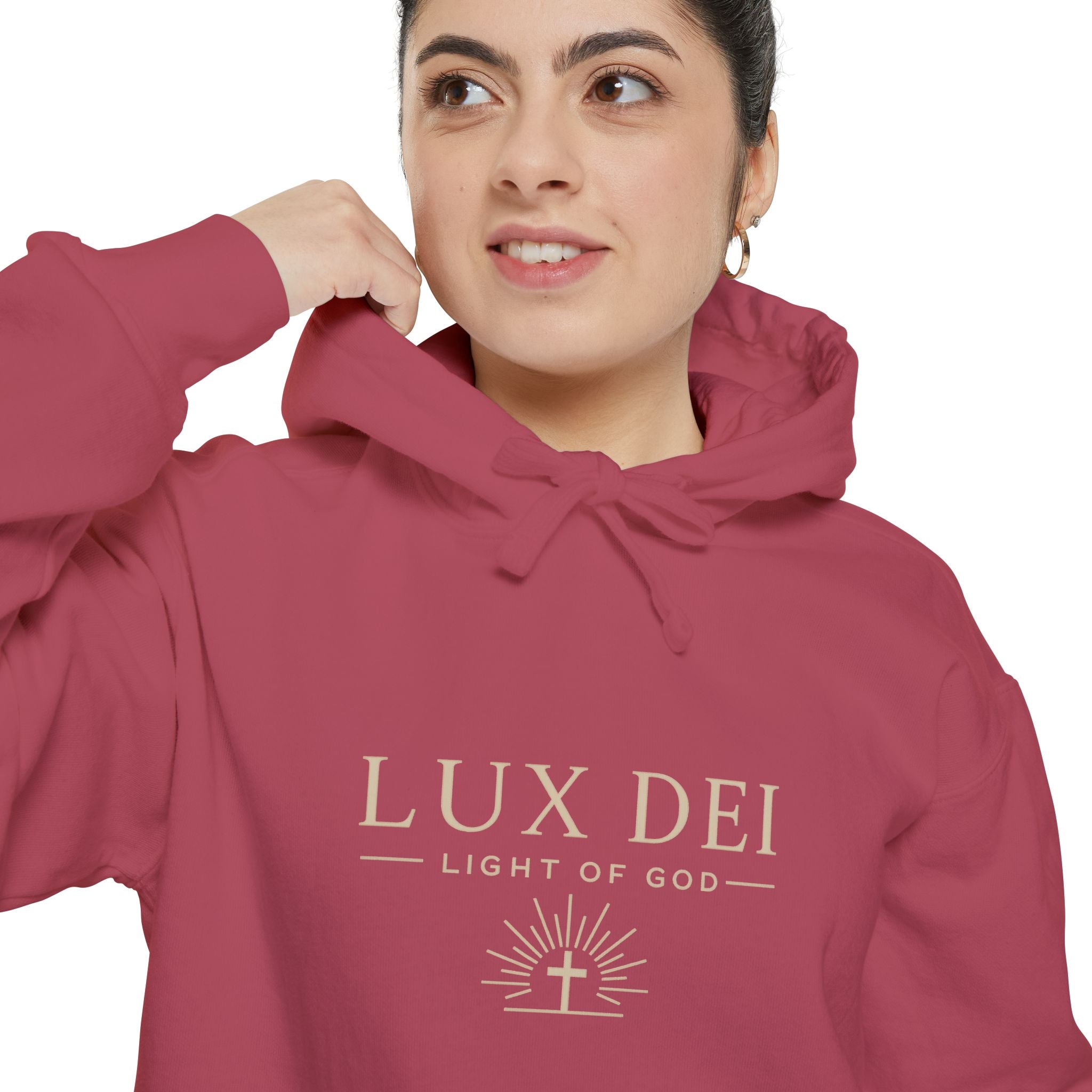 Lux Dei: Unisex Garment-Dyed Hoodie