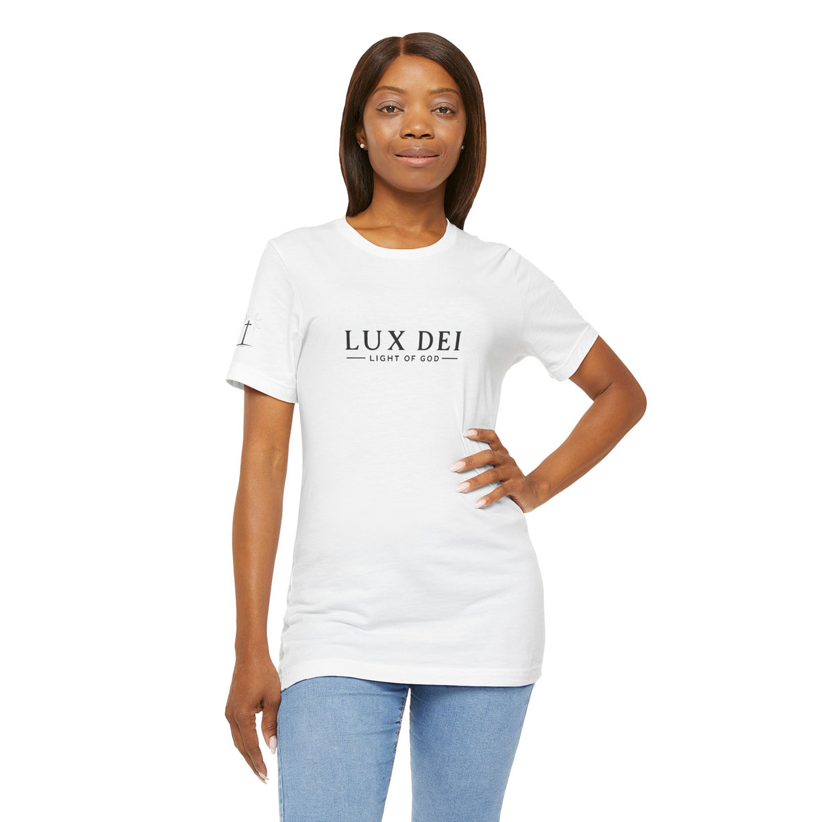 Lux Dei Cross & Olive Branch Tee
