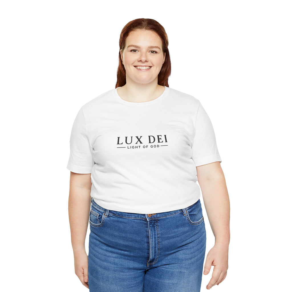 Lux Dei Premium T-Shirt — Christian T-Shirt | Faith-Based Graphic Tee | Light of God