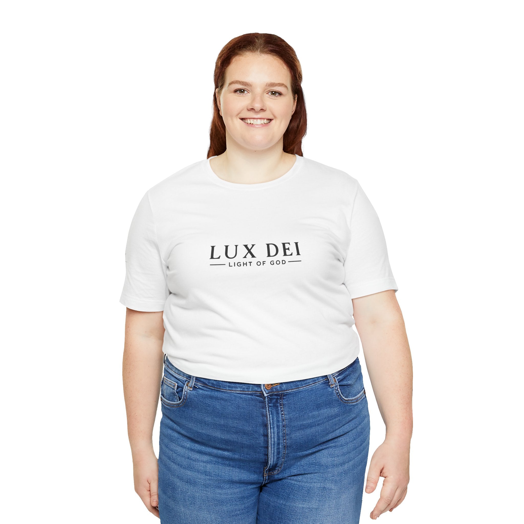 Lux Dei Premium T-Shirt — Christian T-Shirt | Faith-Based Graphic Tee | Light of God