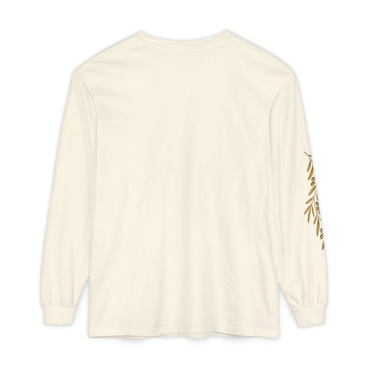 Lux Dei Gold Olive Branch Long Sleeve Tee