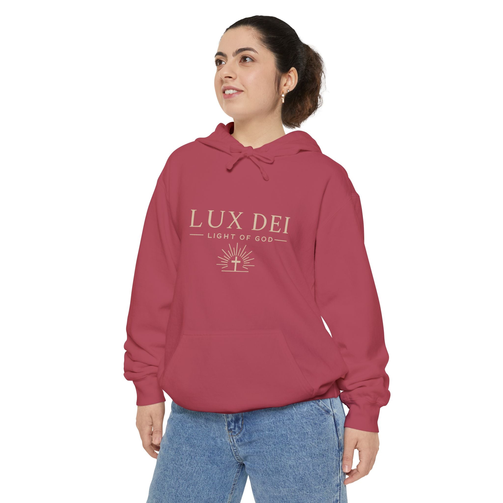 Lux Dei: Unisex Garment-Dyed Hoodie