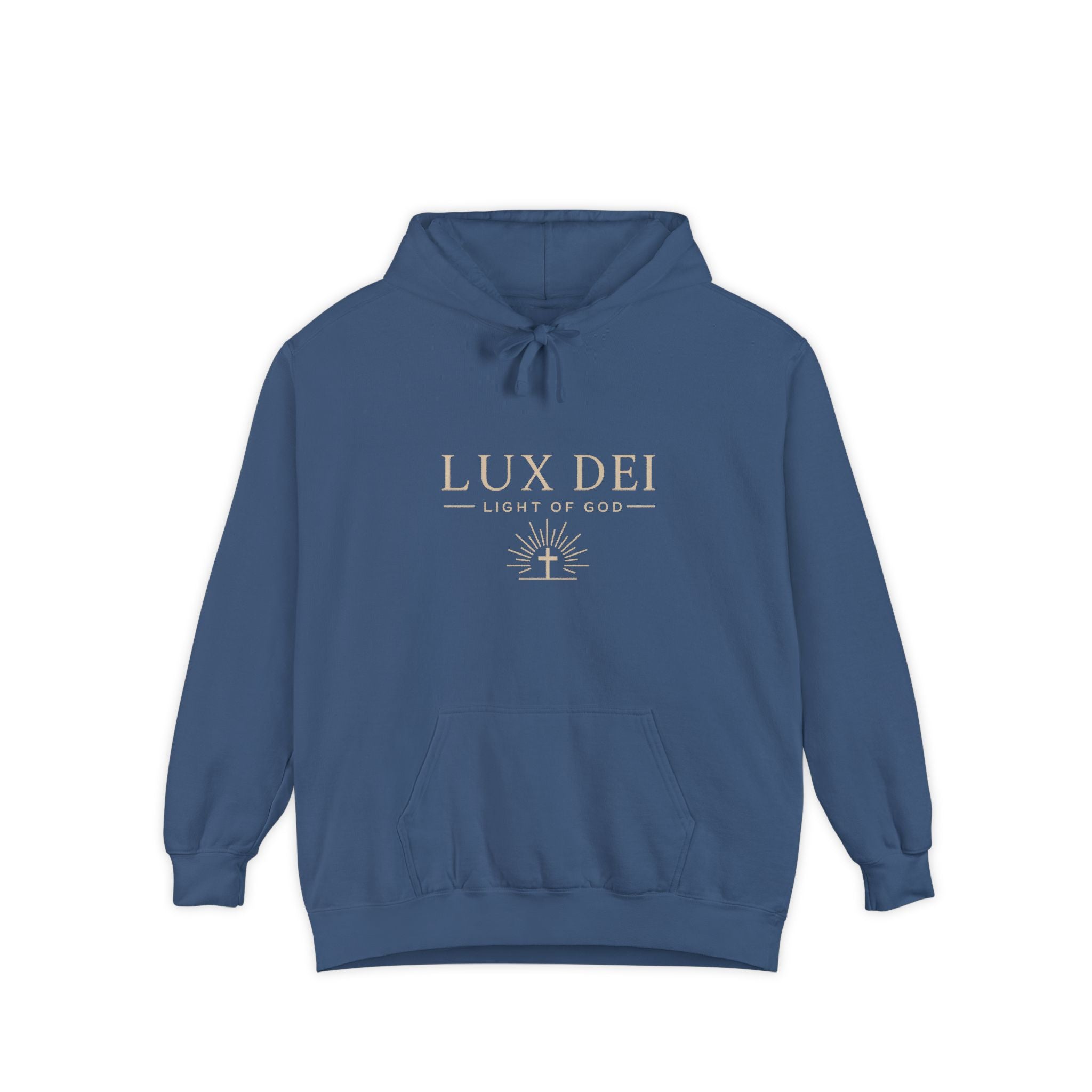 Lux Dei: Unisex Garment-Dyed Hoodie