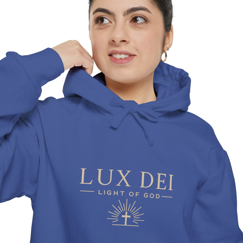 Lux Dei: Unisex Garment-Dyed Hoodie