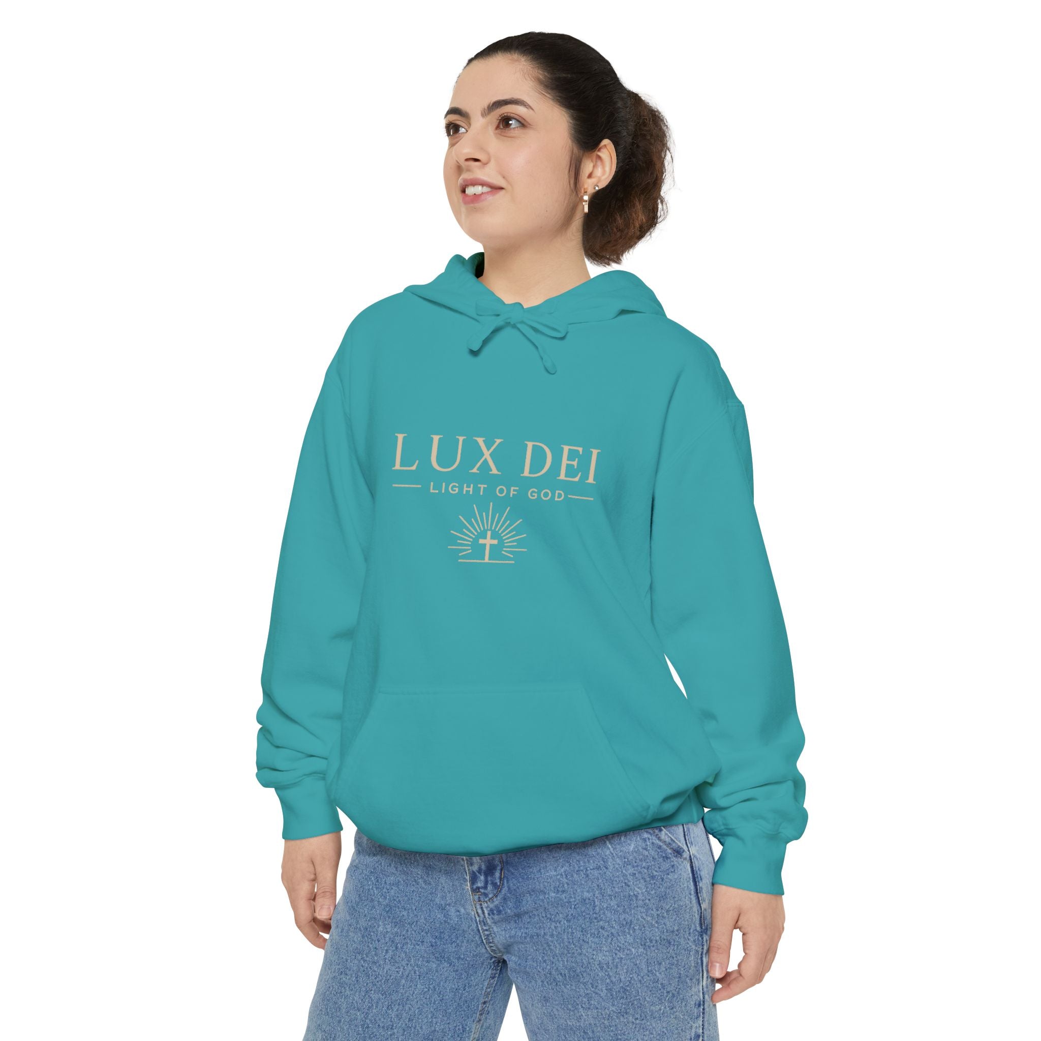 Lux Dei: Unisex Garment-Dyed Hoodie