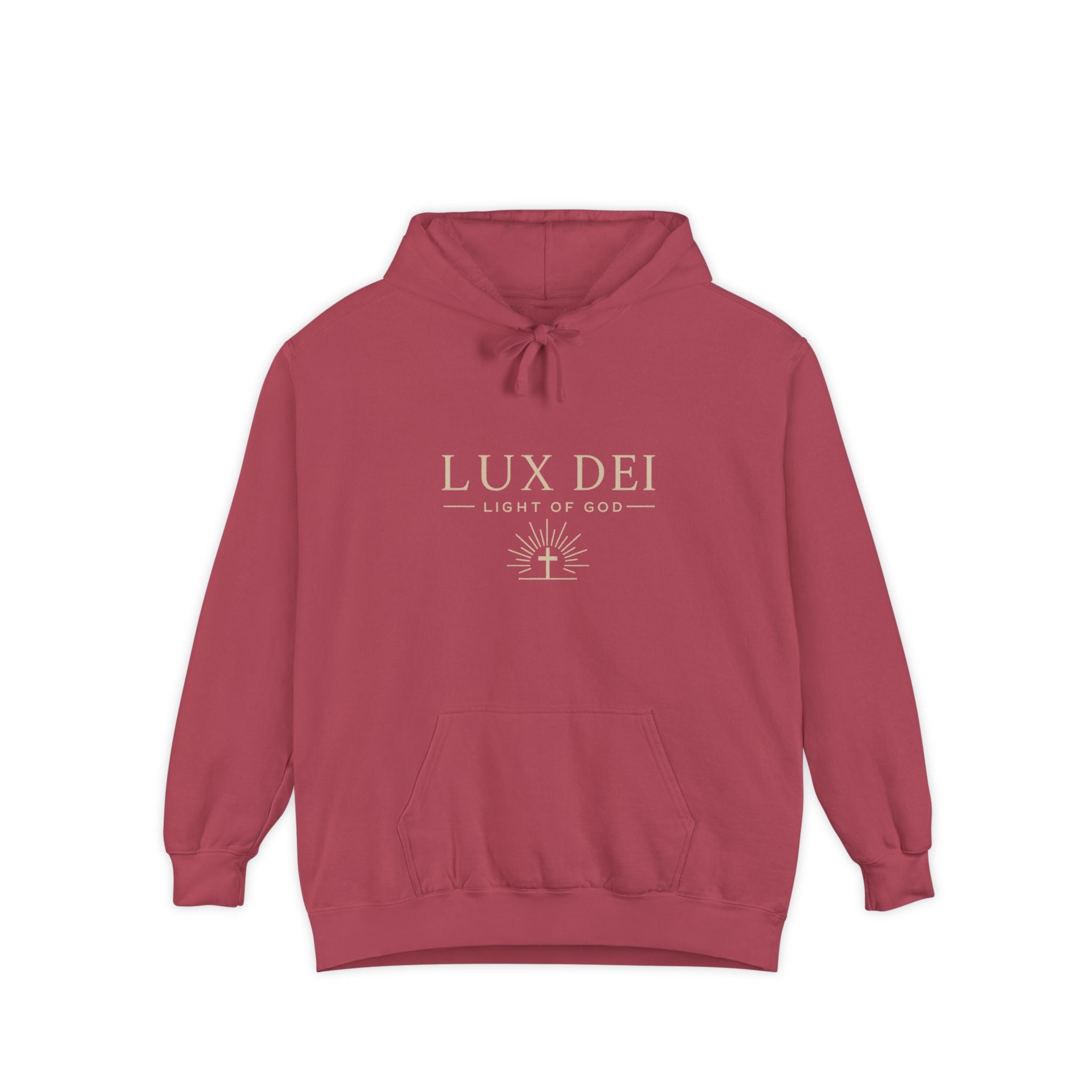 Lux Dei: Unisex Garment-Dyed Hoodie