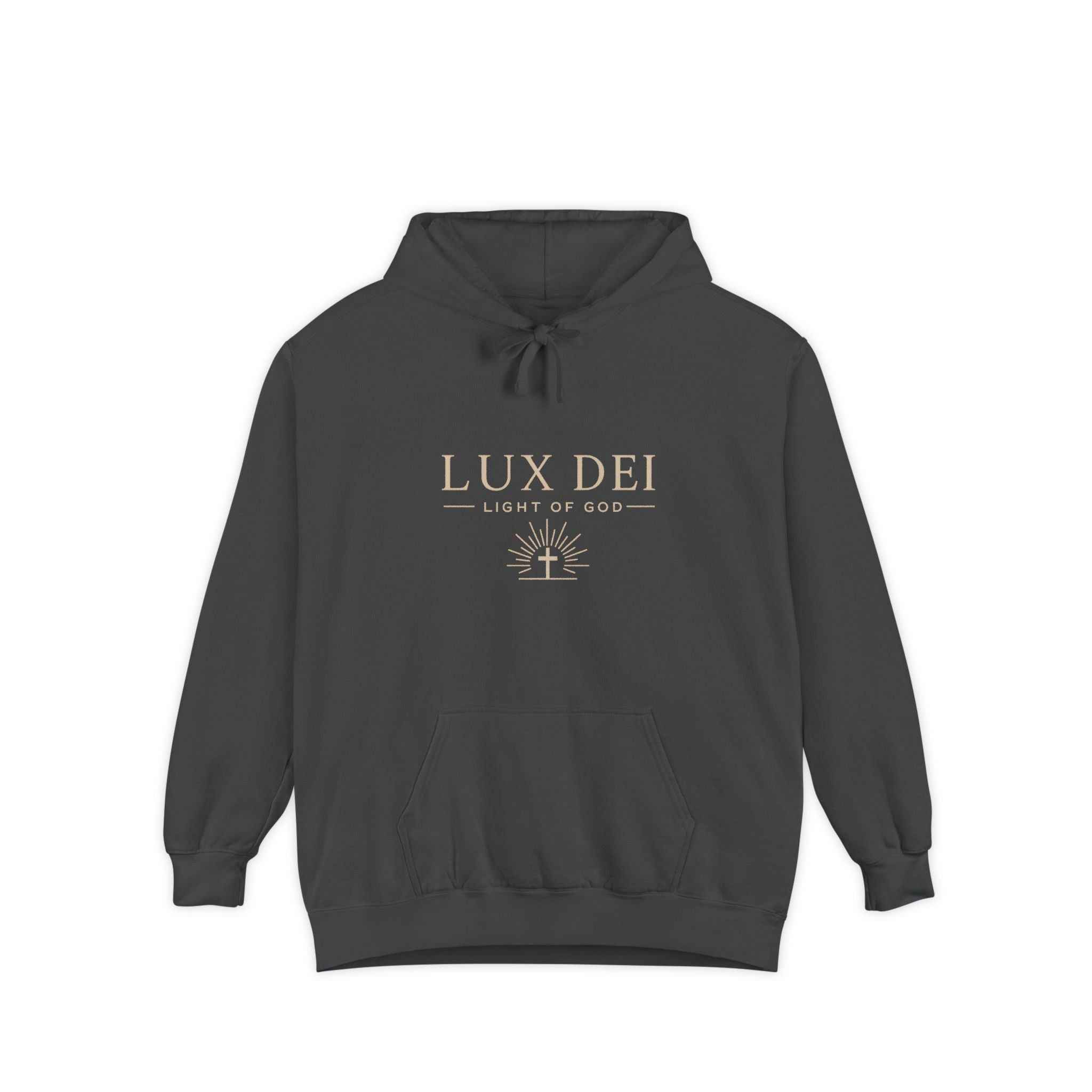 Lux Dei: Unisex Garment-Dyed Hoodie
