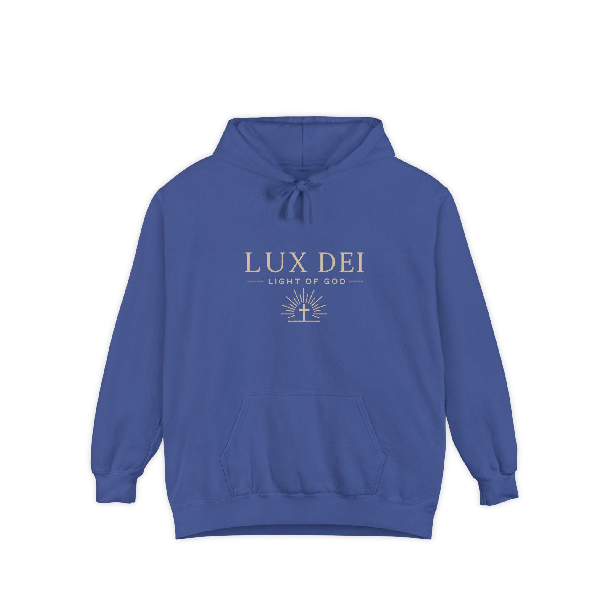 Lux Dei: Unisex Garment-Dyed Hoodie