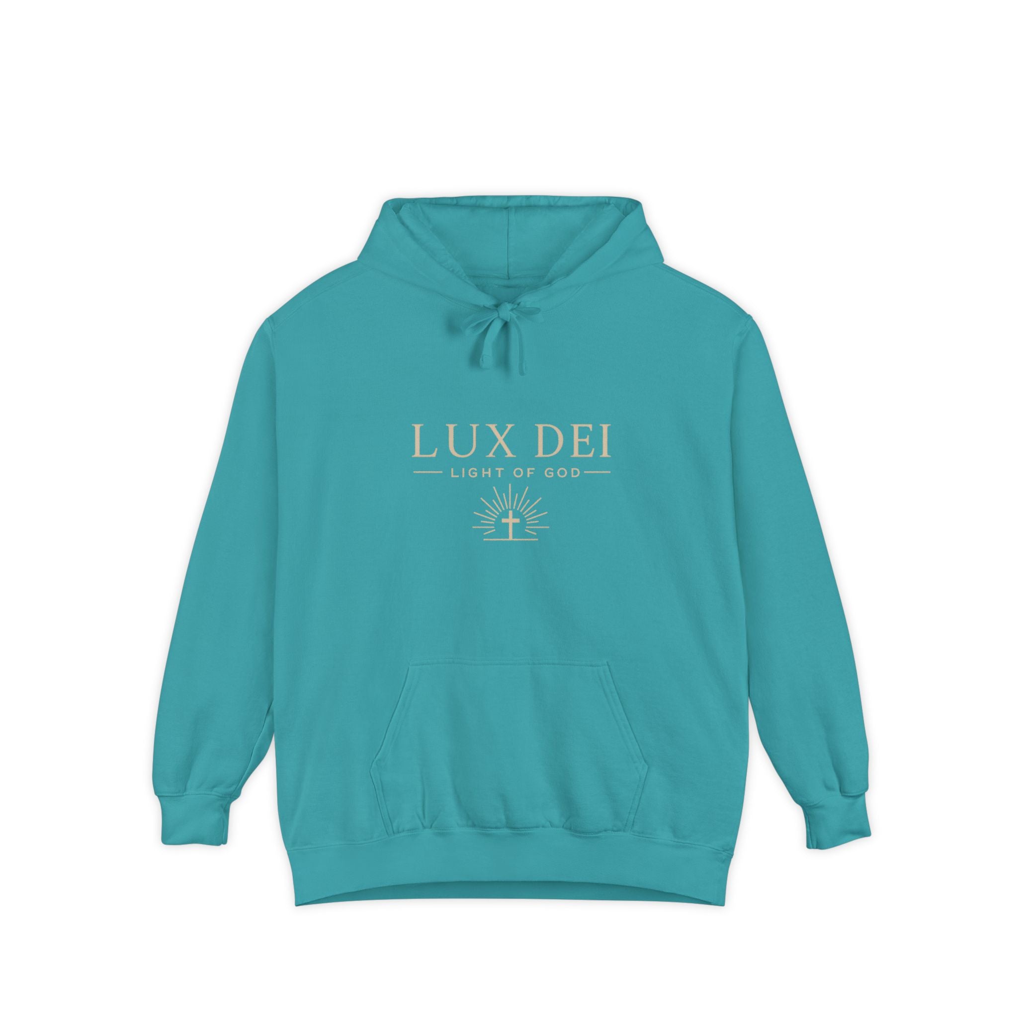 Lux Dei: Unisex Garment-Dyed Hoodie